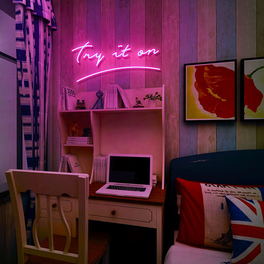 Try it On Neon Sign
