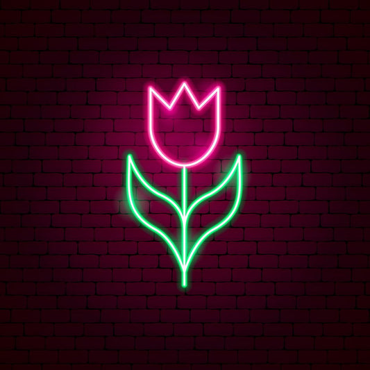 Tulip Flower Neon Sign