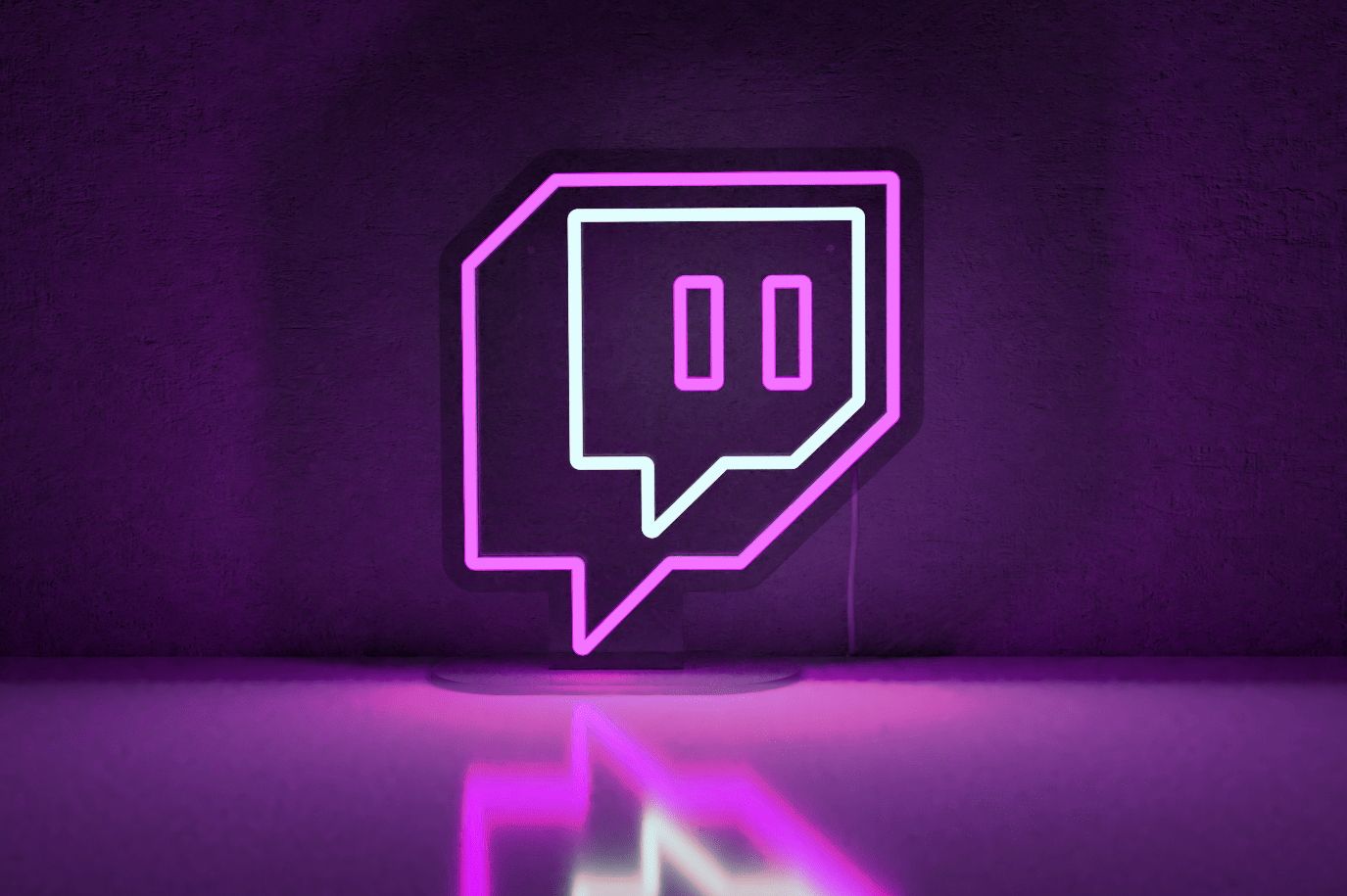 Twitch Icon Neon Sign