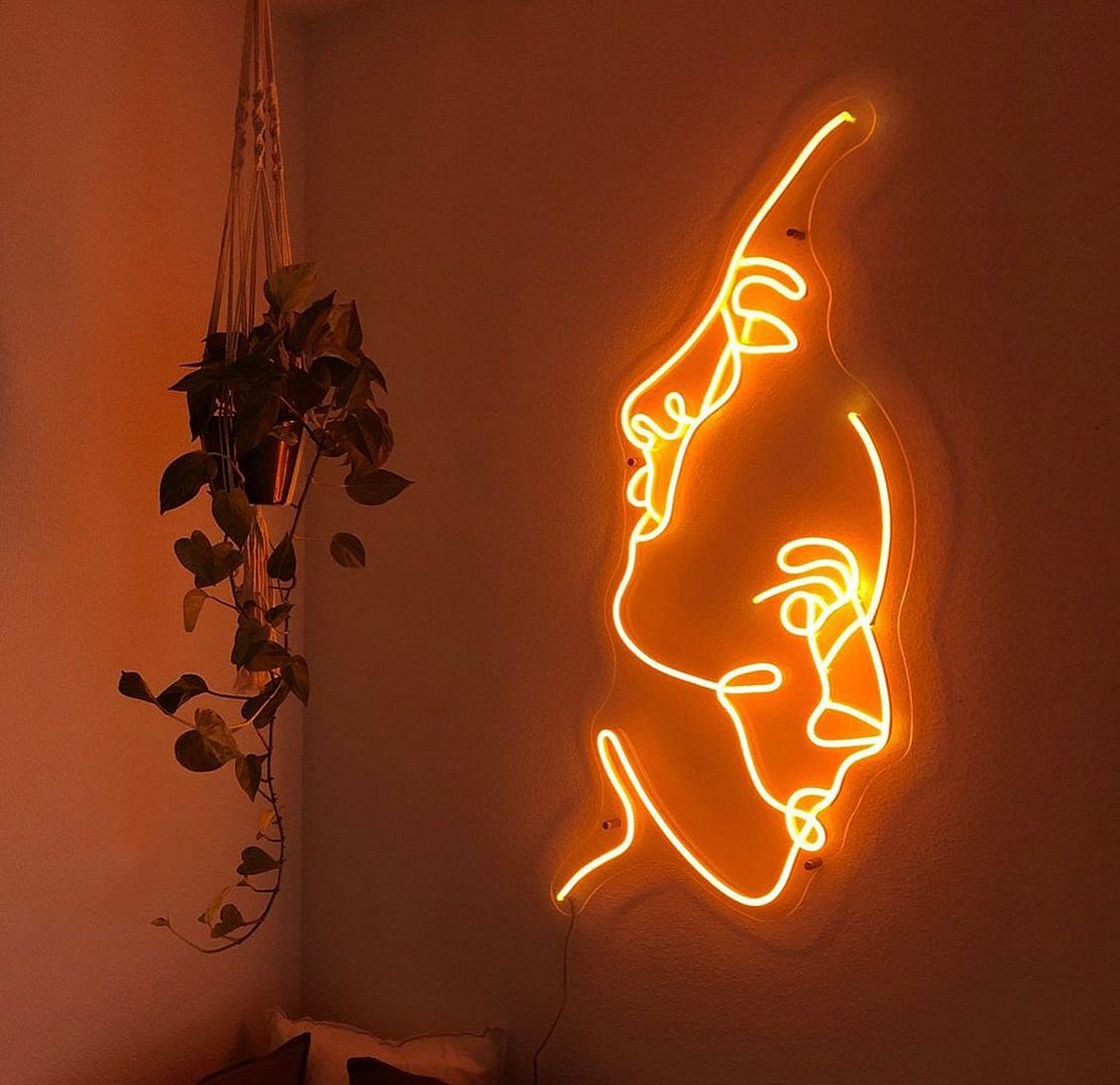 Two Face Neon Sign