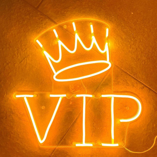 VIP Crown Neon Sign