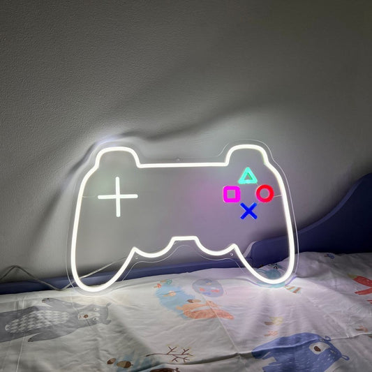 Video Game Remote Control Neon Signs, Neon Lights, LED Neon Signs for Room, Bars Light Up Signs, Cool Neon Light Signs, Neon Wall Lights