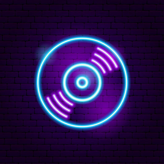 Vinyl Record Neon Sign