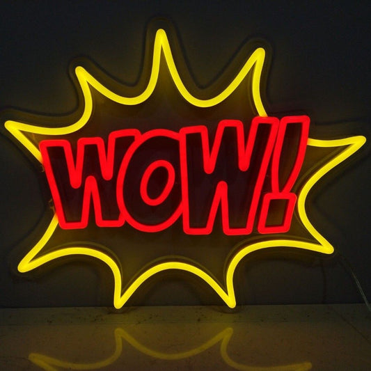 WOW Neon Sign