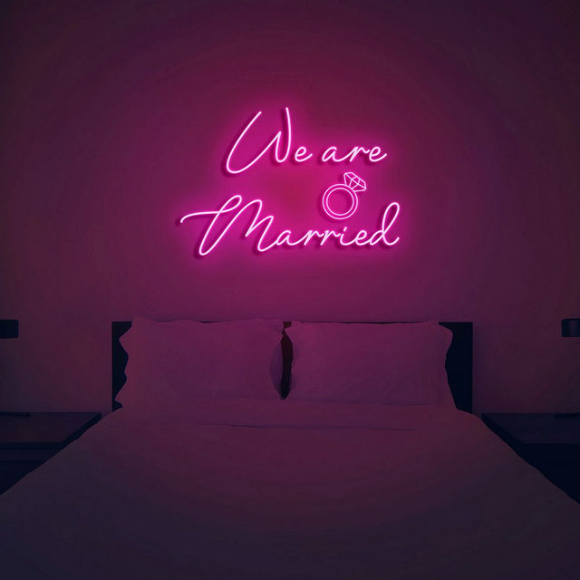 We Are Married LED Neon Sign light up sign