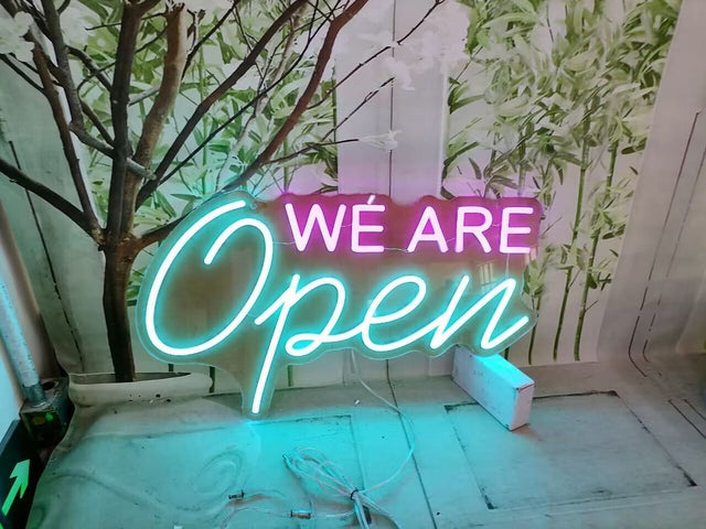 We Are Open LED Neon Sign light up sign