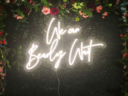 We Can Bearly Wait LED Neon Sign light up sign