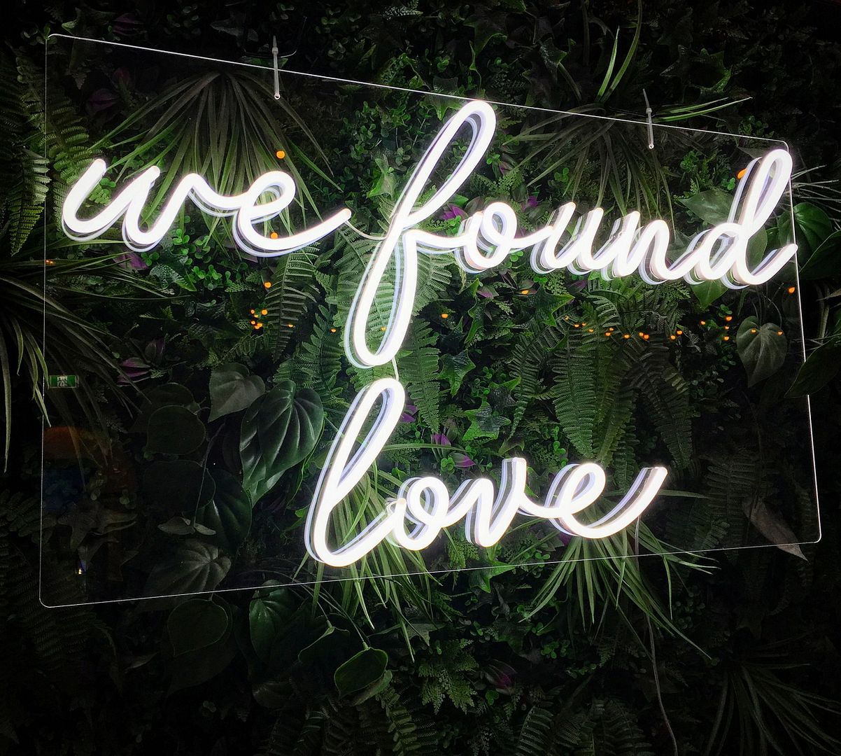 We Found Love Neon Sign