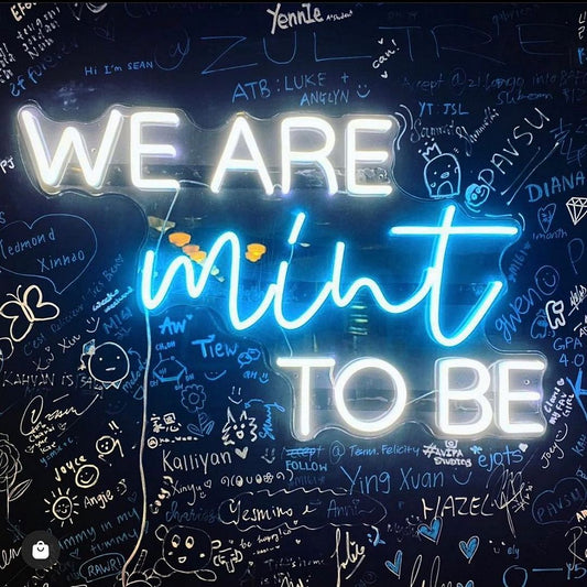 We are Mint to Be Neon Sign