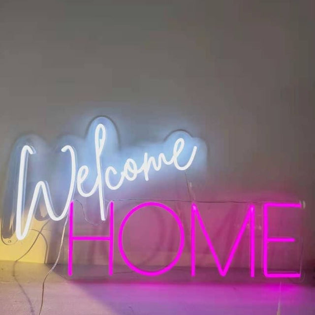 Welcome Home LED Neon Sign light up sign