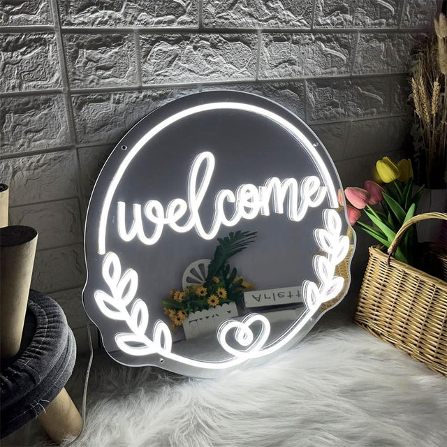 Welcome Mirror LED Neon Sign light up sign