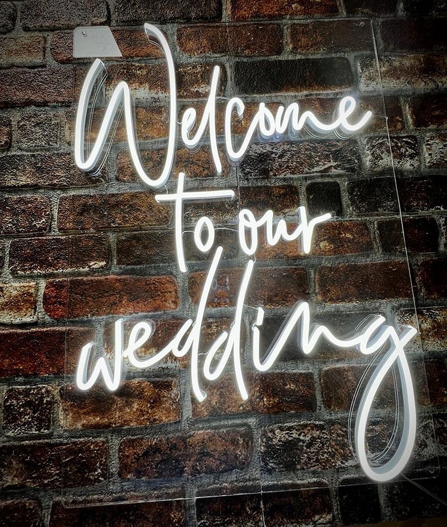 Welcome to Our Wedding Neon Sign
