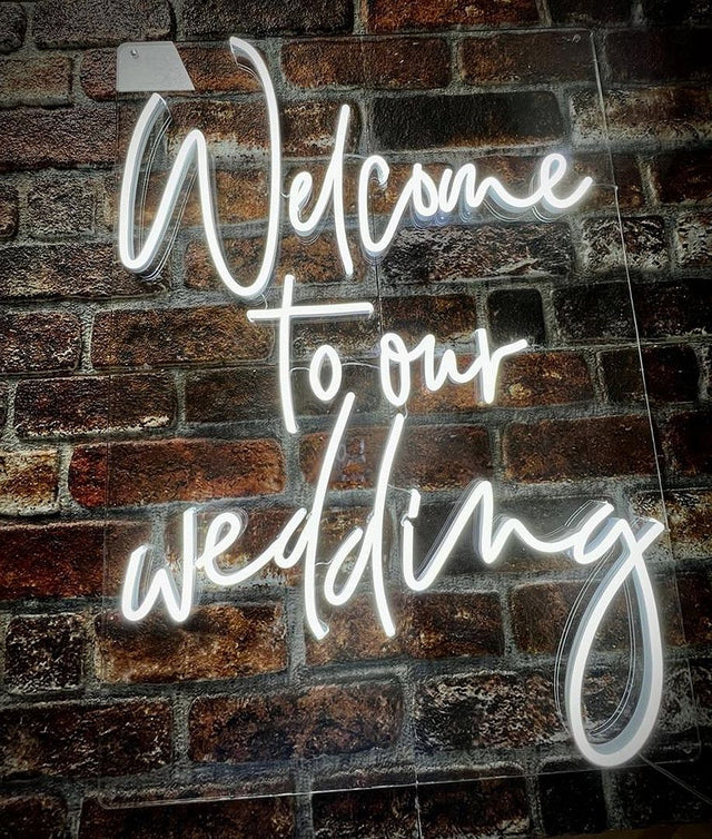 Welcome to Our Wedding LED Neon Sign for Wedding light up sign