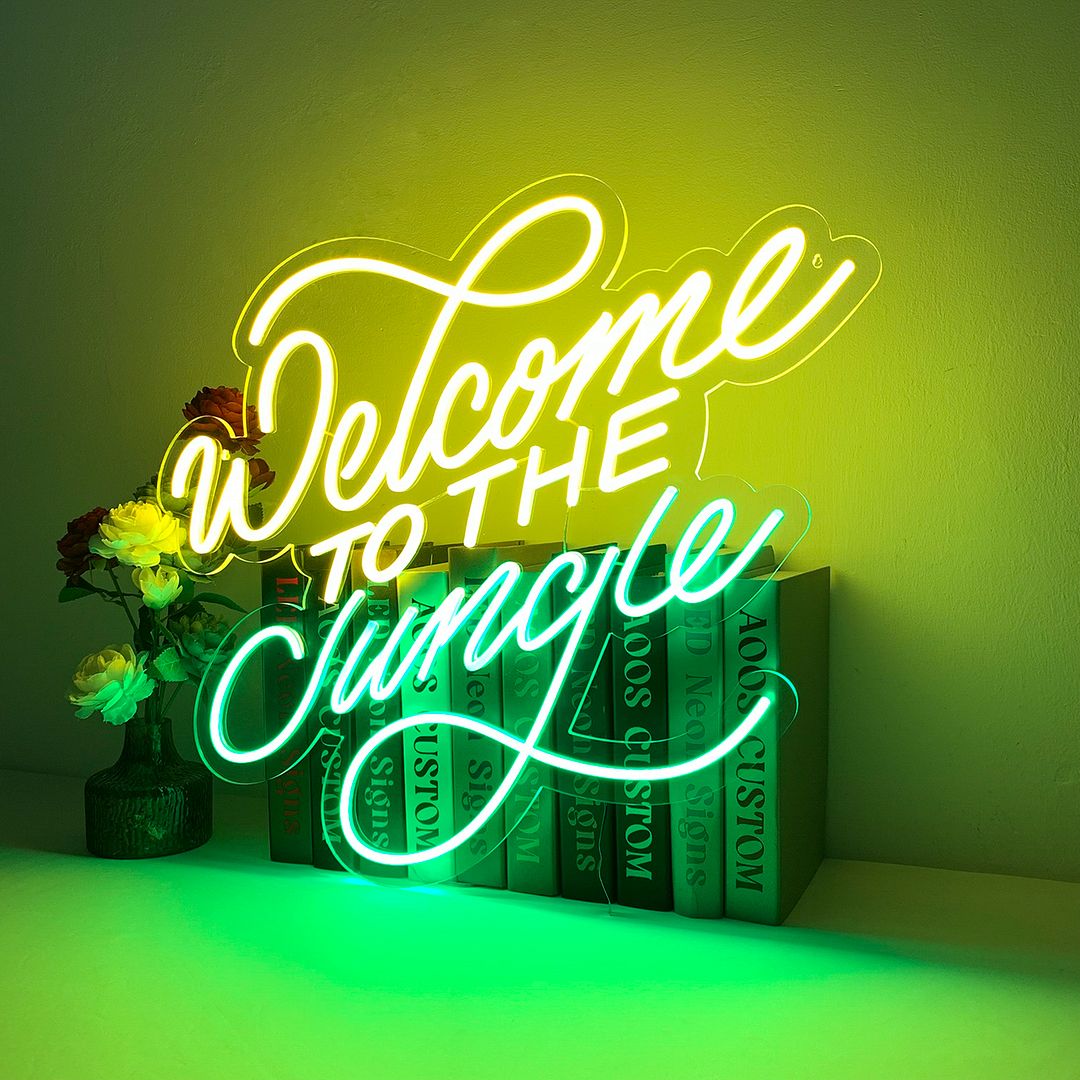 Welcome to The Jungle Neon Sign