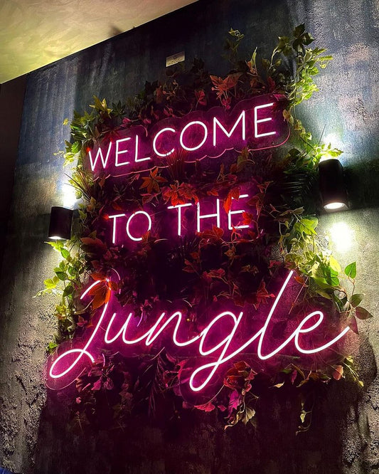 Welcome to The Jungle Neon Sign