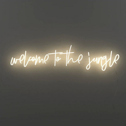 Welcome to The Jungle Neon Sign