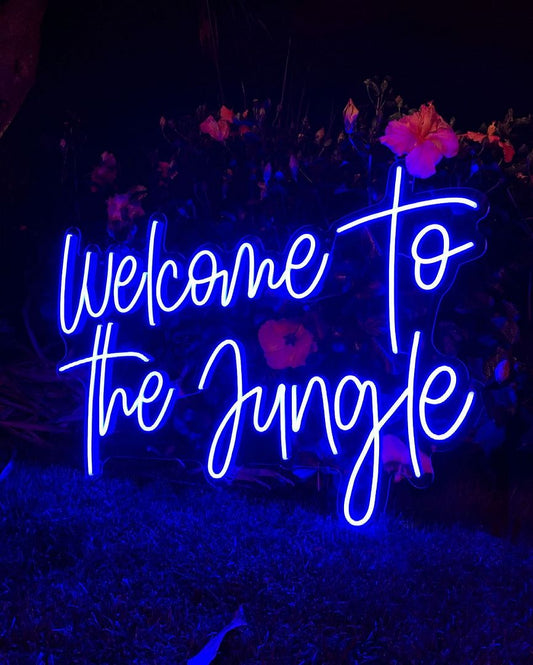 Welcome to The Jungle Neon Sign