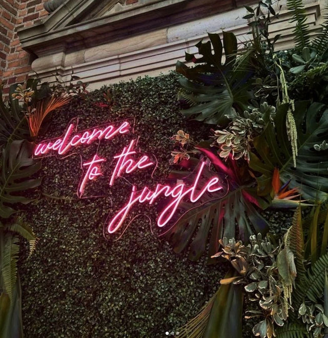 Welcome to The Jungle LED Neon Sign light up sign
