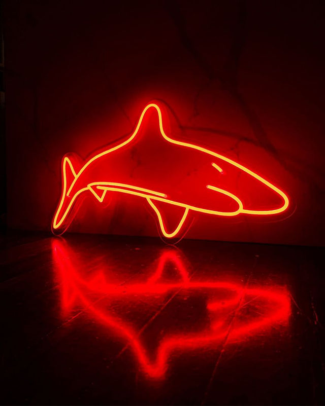 Whale LED Neon Sign for Bar light up sign