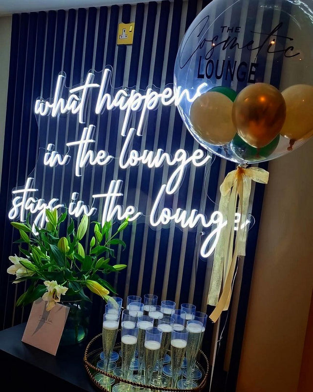 What Happens in The Lounge Stays in The Lounge LED Neon Sign for Bar light up sign