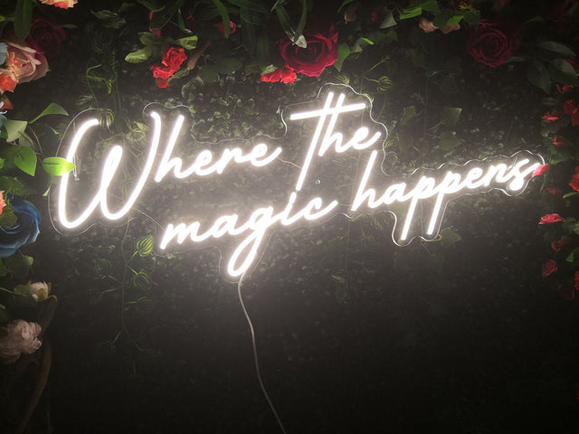 Where The Magic Happens LED Neon Sign light up sign