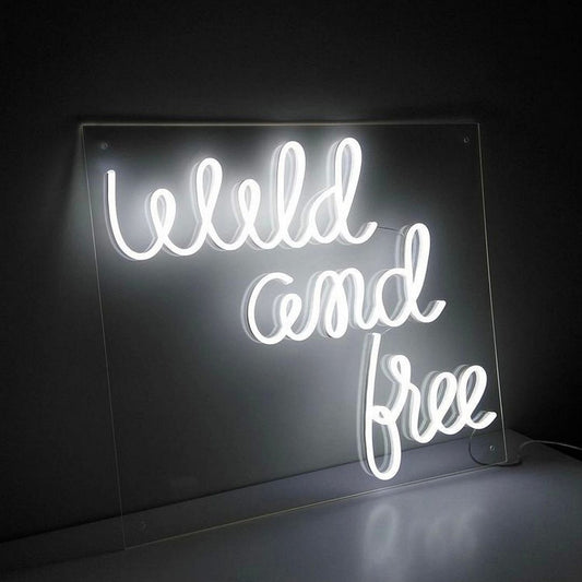 Wild And Free Neon Sign