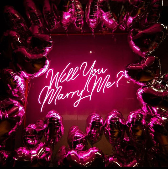 Will You Marry Me LED Neon Sign light up sign