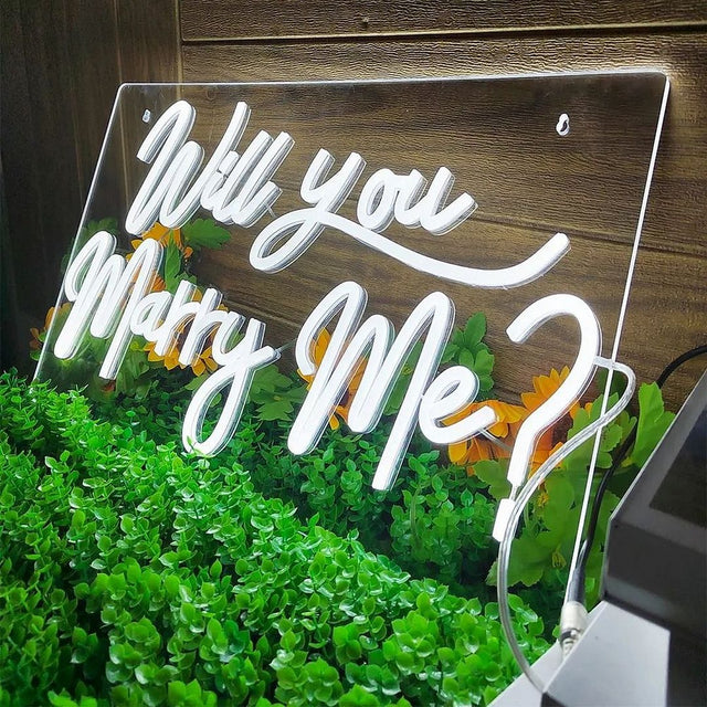 Will You Marry Me LED Neon Sign light up sign
