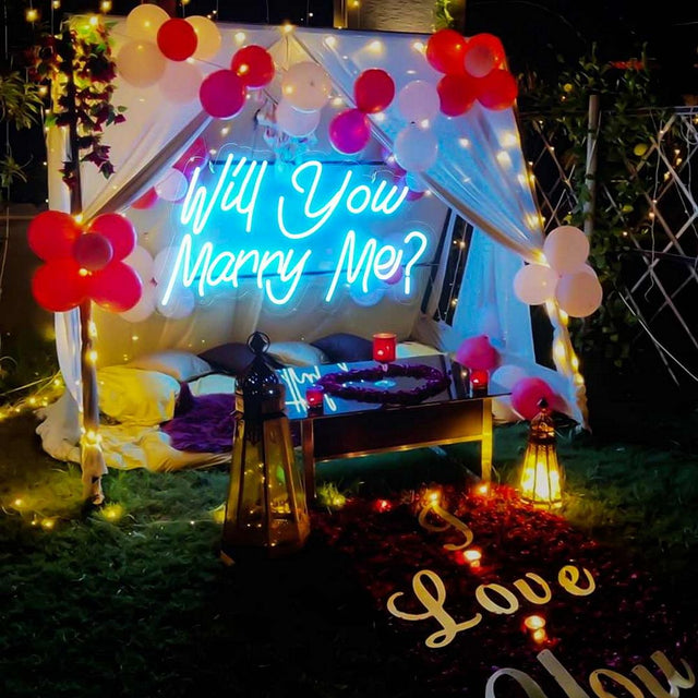 Will You Marry Me LED Neon Sign light up sign