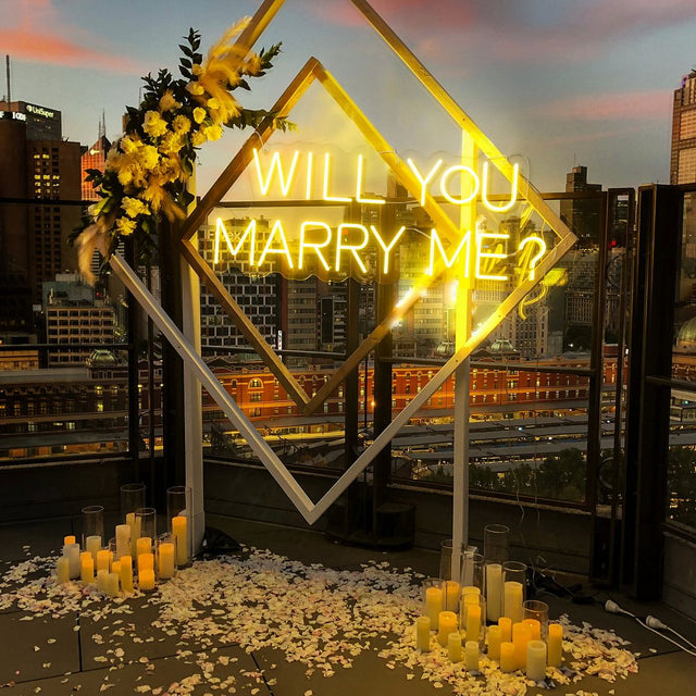 Will You Marry Me LED Neon Sign light up sign
