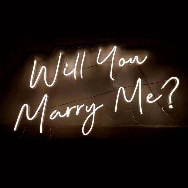 Will You Marry Me LED Neon Sign light up sign