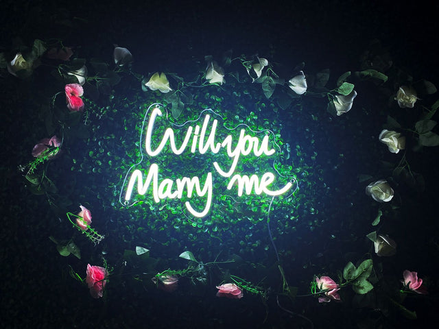 Will You Marry Me LED Neon Sign light up sign