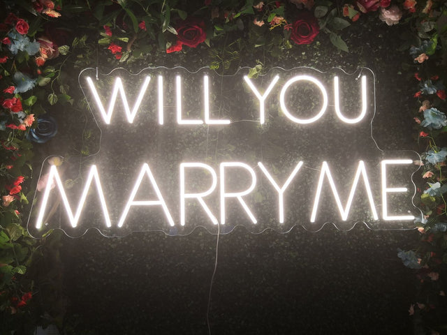 Will You Marry Me LED Neon Sign light up sign