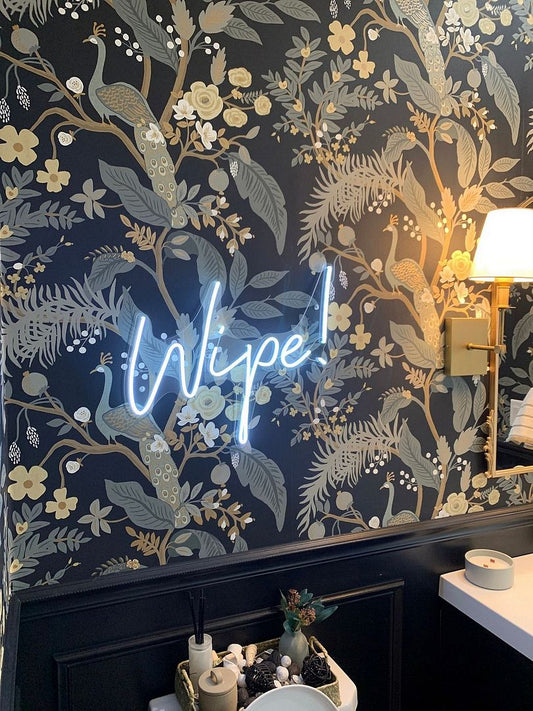 Wipe Neon Sign