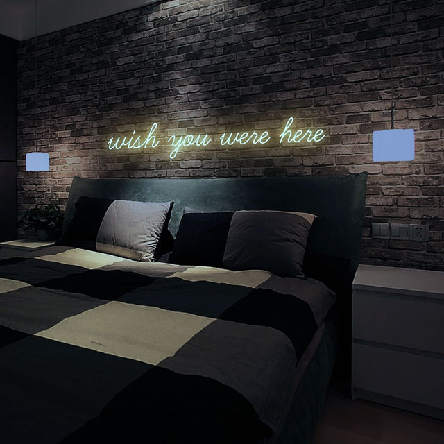 Wish You Were Here LED Neon Sign light up sign