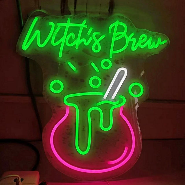 Witch's Brew LED Neon Sign for Bar light up sign