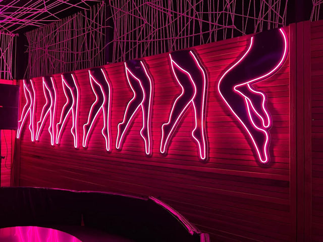 Woman Legs LED Neon Sign for Bar light up sign