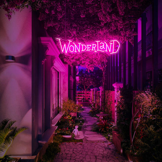Wonderland Neon Sign