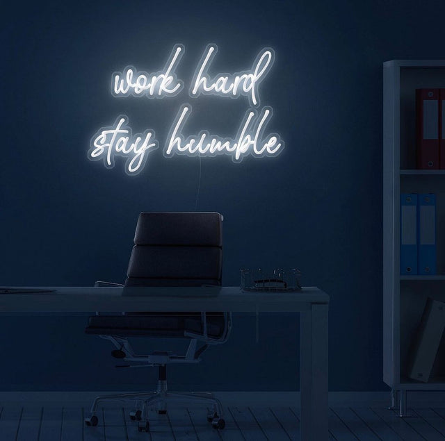 Work Hard Stay Humble LED Neon Sign light up sign