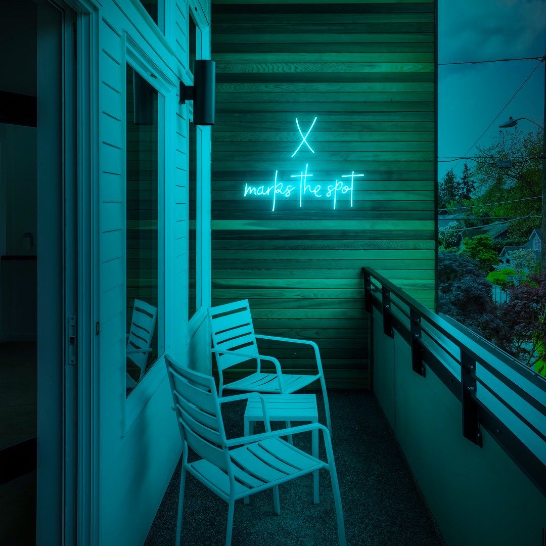 X Marks The Spot Neon Sign