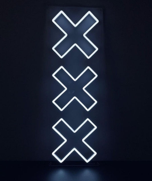 X X X Neon Signs, Neon Lights, LED Neon Signs for Room, Bars Light Up Signs, Cool Neon Light Signs, Neon Wall Lights