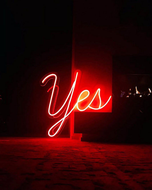 Yes Neon Sign