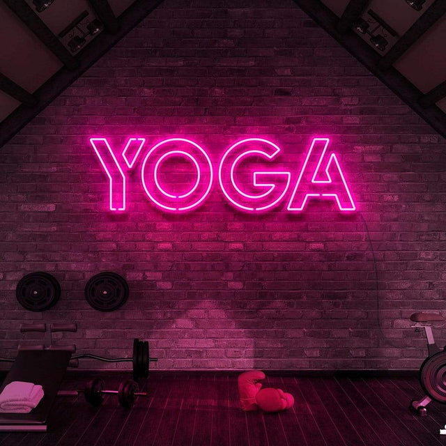 Yoga LED Neon Sign for Storefront light up sign