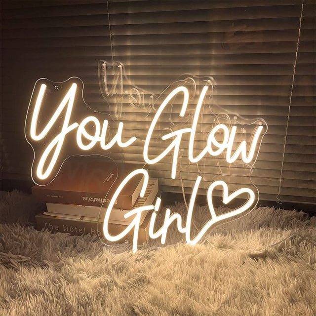 You Glow Girl LED Neon Sign for Wedding light up sign