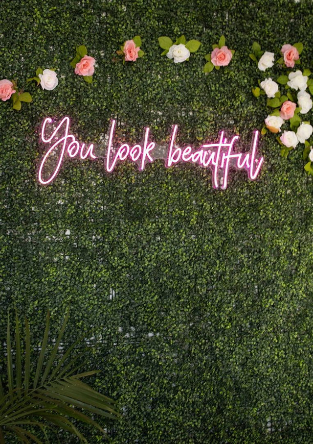 You Look Beautiful LED Neon Sign light up sign