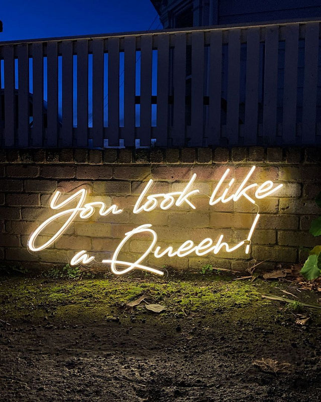 You Look Like a Queen LED Neon Sign for Salon light up sign