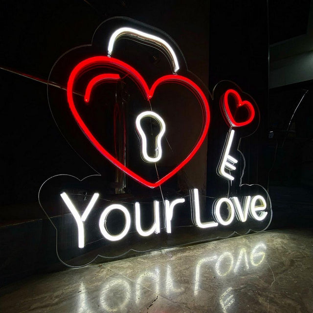 Your Love LED Neon Sign for Wedding light up sign