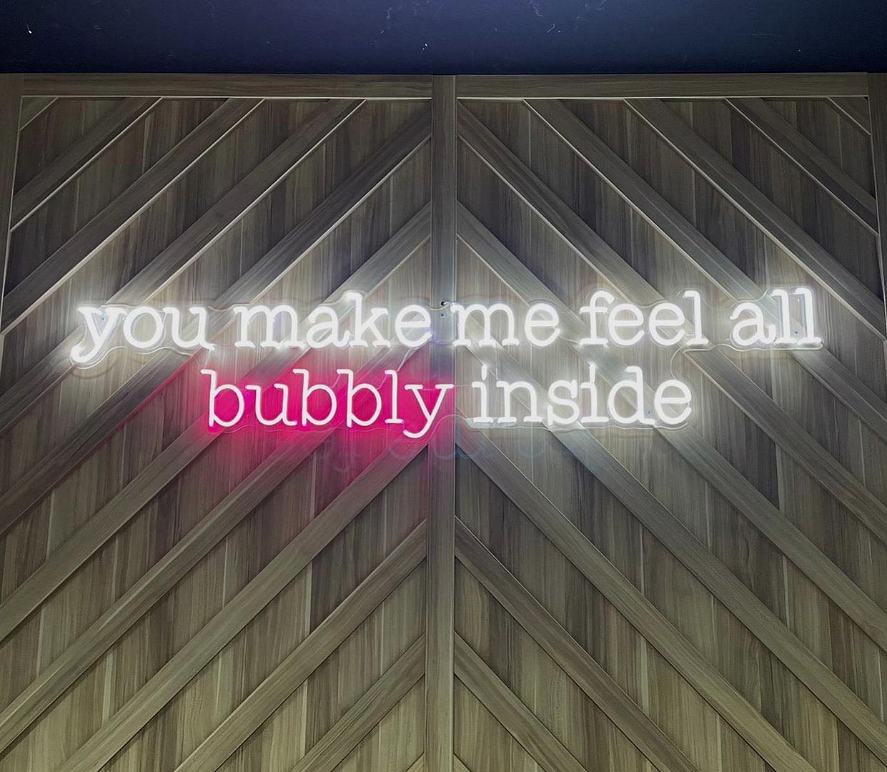 Custom Made Neon Signs, You Make Me Feel All Bubbly Inside Neon Sign ...