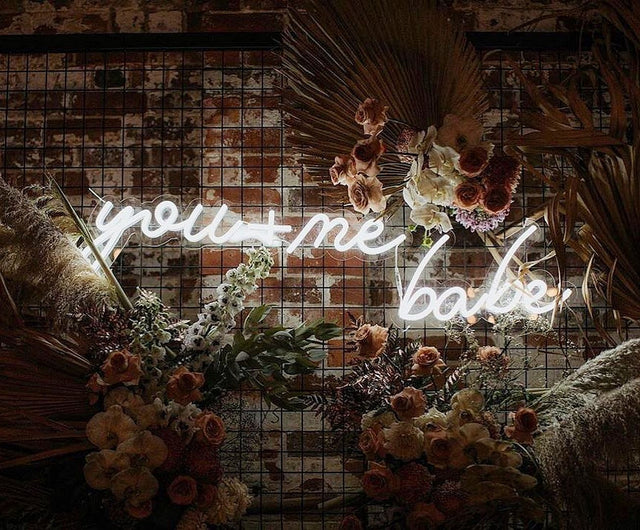 You Me Babe LED Neon Sign for Wedding light up sign