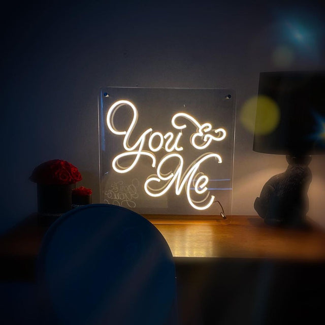 You Me LED Neon Sign light up sign